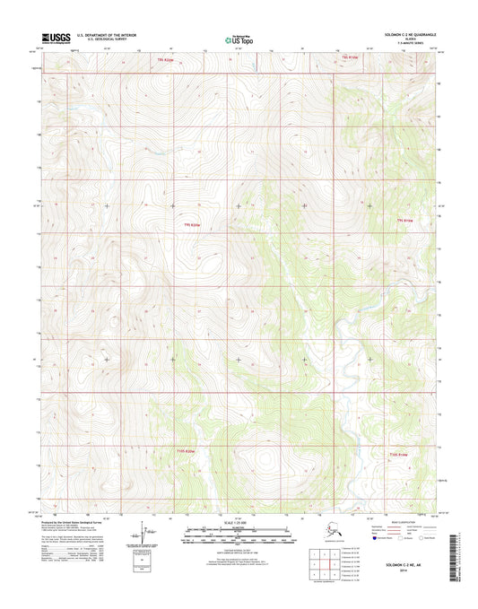 Solomon C-2 NE Alaska US Topo Map Image