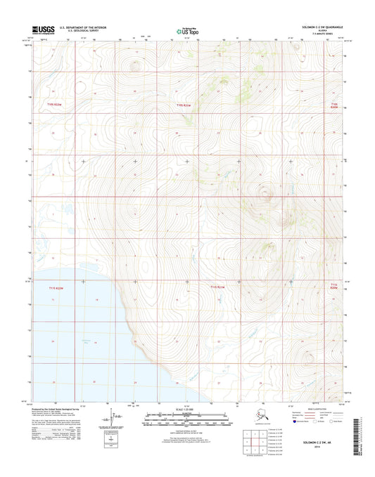 Solomon C-2 SW Alaska US Topo Map Image