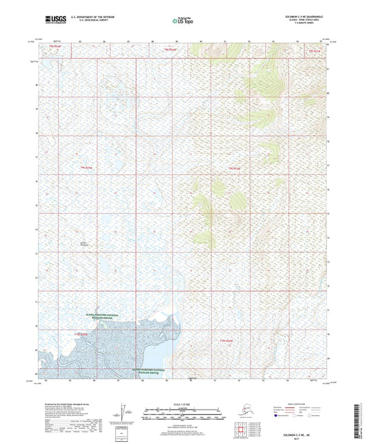 Solomon C-3 NE Alaska US Topo Map Image
