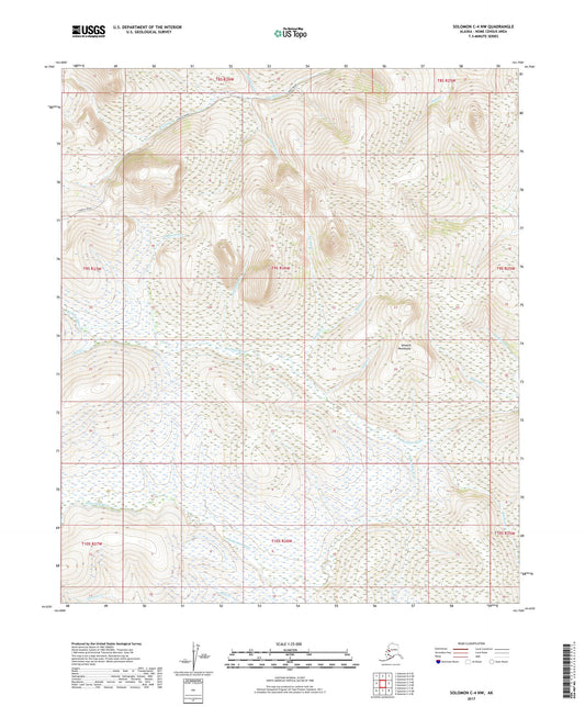 Solomon C-4 NW Alaska US Topo Map Image
