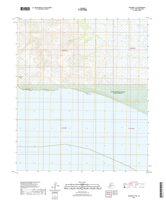 Solomon C-4 SE Alaska US Topo Map Image