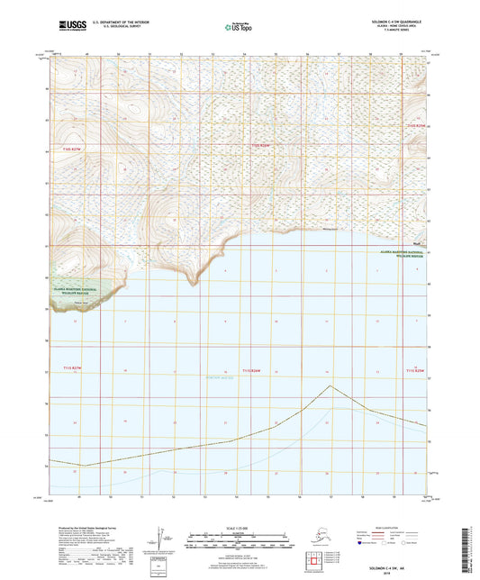 Solomon C-4 SW Alaska US Topo Map Image