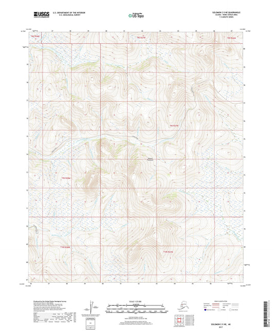 Solomon C-5 NE Alaska US Topo Map Image