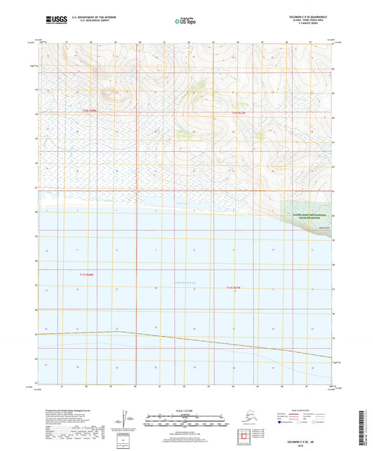Solomon C-5 SE Alaska US Topo Map Image