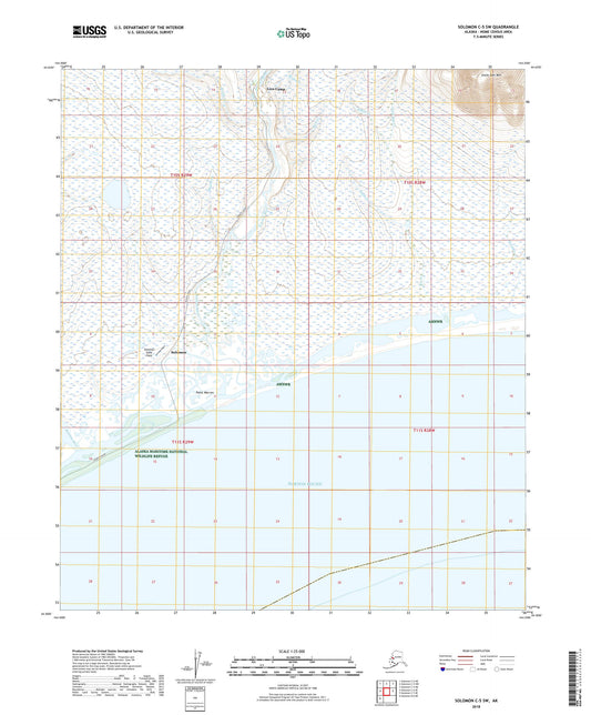 Solomon C-5 SW Alaska US Topo Map Image