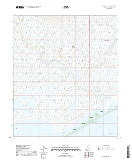 Solomon C-6 SE Alaska US Topo Map Image