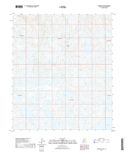 Solomon C-6 SW Alaska US Topo Map Image