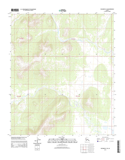 Solomon D-1 SE Alaska US Topo Map Image