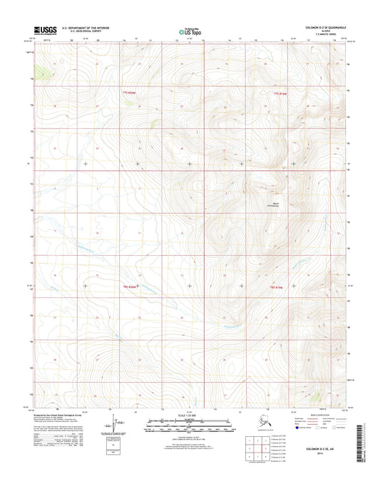 Solomon D-2 SE Alaska US Topo Map Image