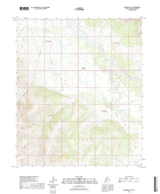 Solomon D-4 SE Alaska US Topo Map Image