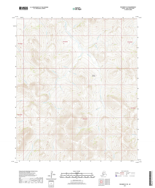 Solomon D-5 SE Alaska US Topo Map Image