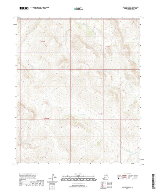 Solomon D-6 SE Alaska US Topo Map Image