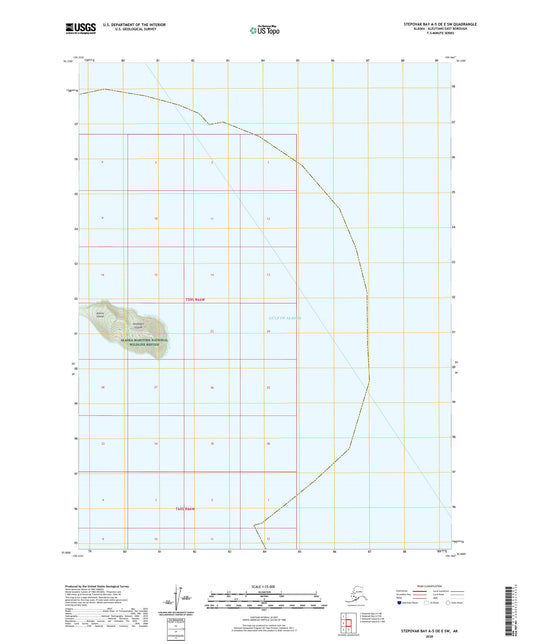 Stepovak Bay A-5 OE E SW Alaska US Topo Map Image