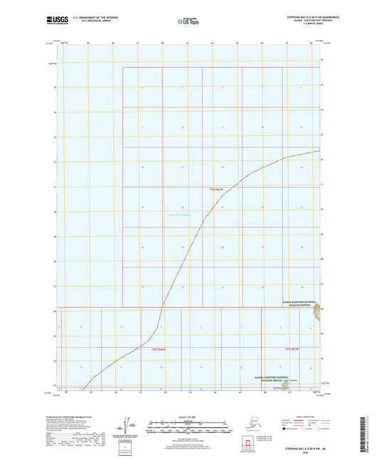 Stepovak Bay A-5 OE N SW Alaska US Topo Map Image