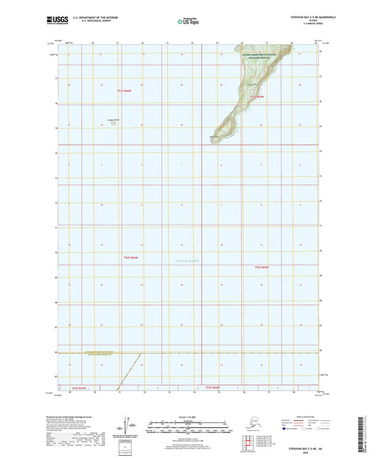 Stepovak Bay C-5 NE Alaska US Topo Map Image
