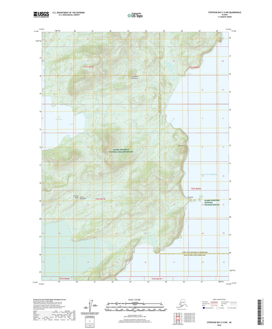 Stepovak Bay C-5 NW Alaska US Topo Map Image