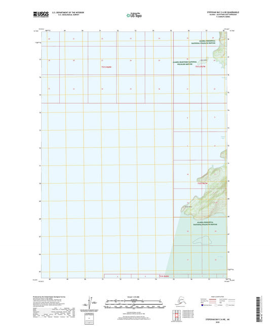 Stepovak Bay C-6 NE Alaska US Topo Map Image