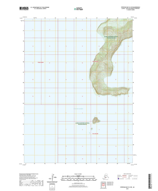 Stepovak Bay D-3 SW Alaska US Topo Map Image