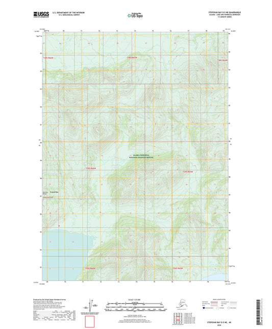 Stepovak Bay D-5 NE Alaska US Topo Map Image