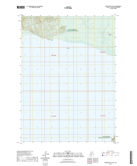 Stepovak Bay D-6 SE Alaska US Topo Map Image