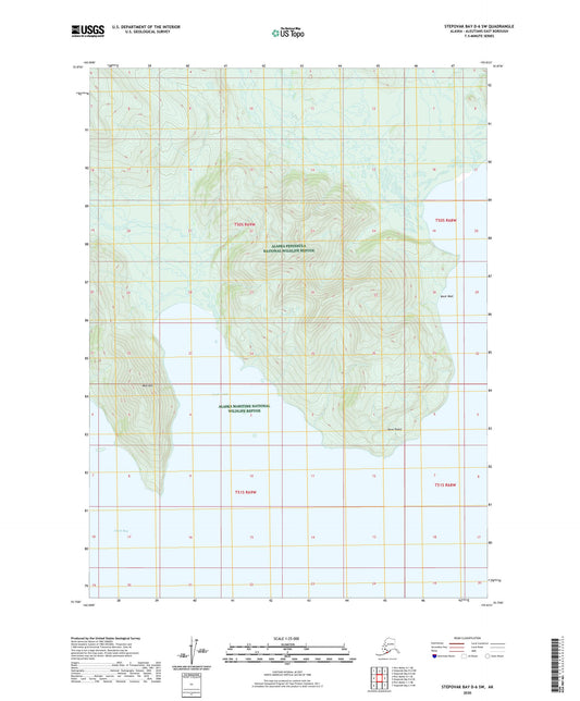 Stepovak Bay D-6 SW Alaska US Topo Map Image
