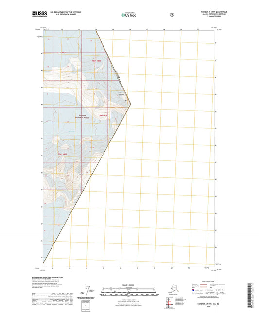 Sumdum A-1 NW Alaska US Topo Map Image