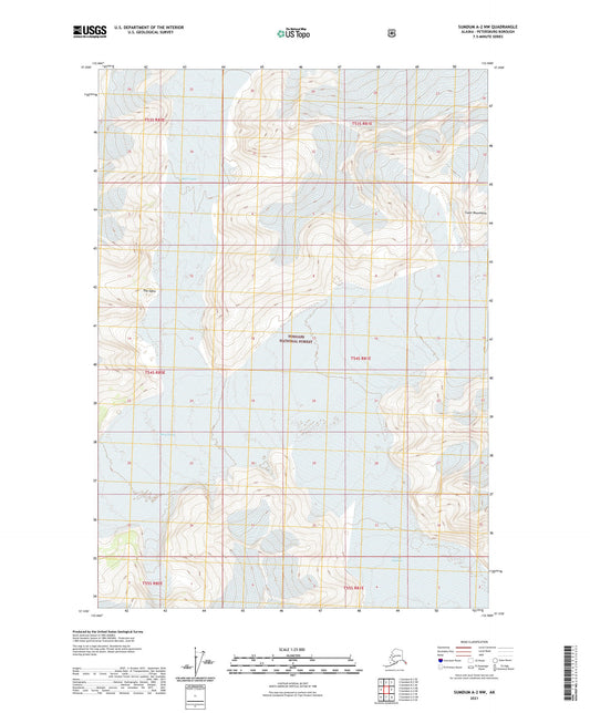 Sumdum A-2 NW Alaska US Topo Map Image