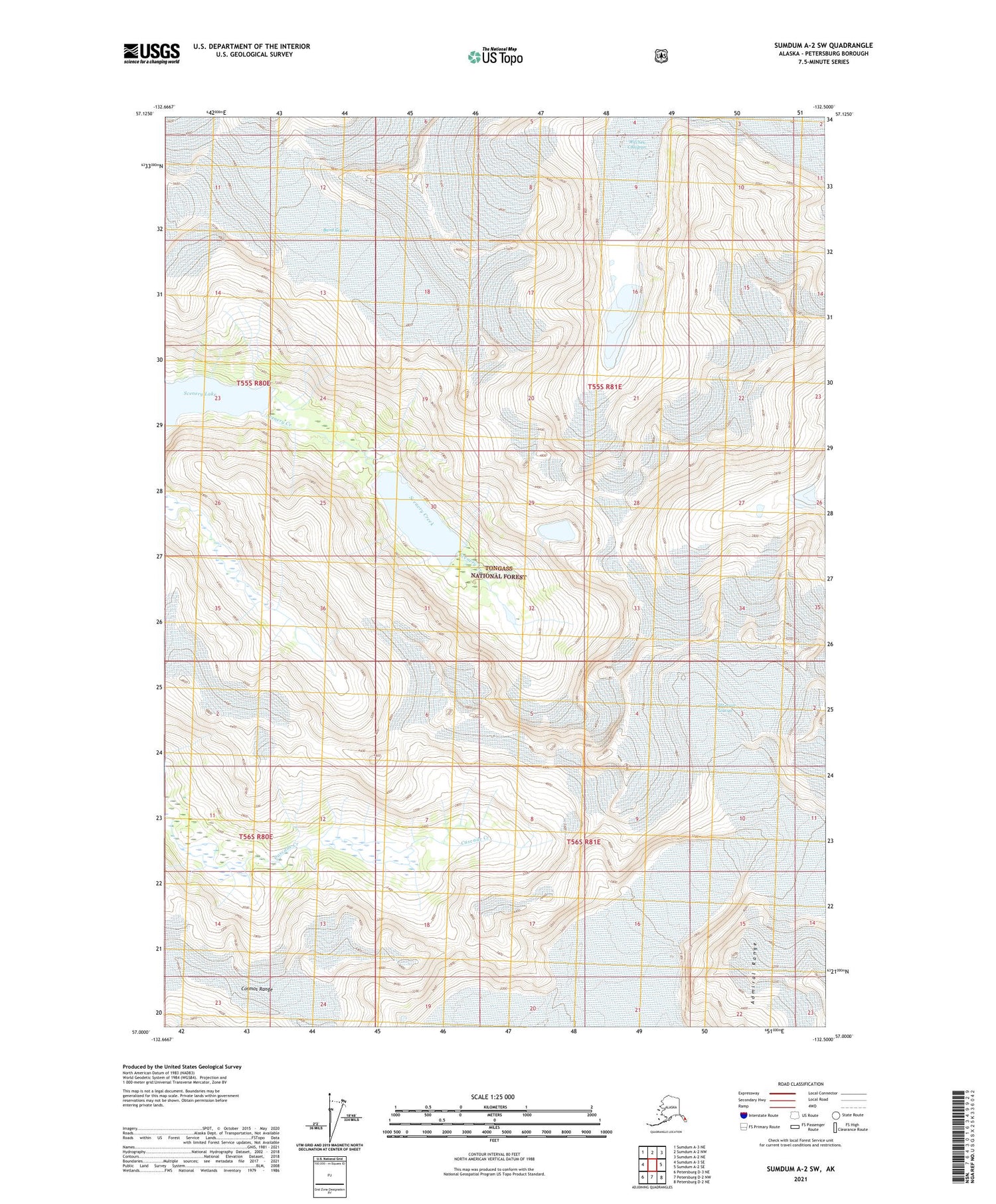 Sumdum A-2 SW Alaska US Topo Map Image