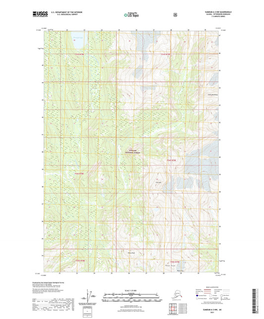 Sumdum A-3 NW Alaska US Topo Map Image