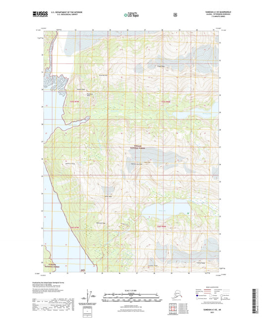 Sumdum A-3 SE Alaska US Topo Map Image