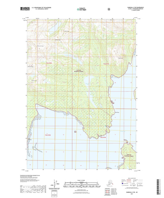 Sumdum A-3 SW Alaska US Topo Map Image
