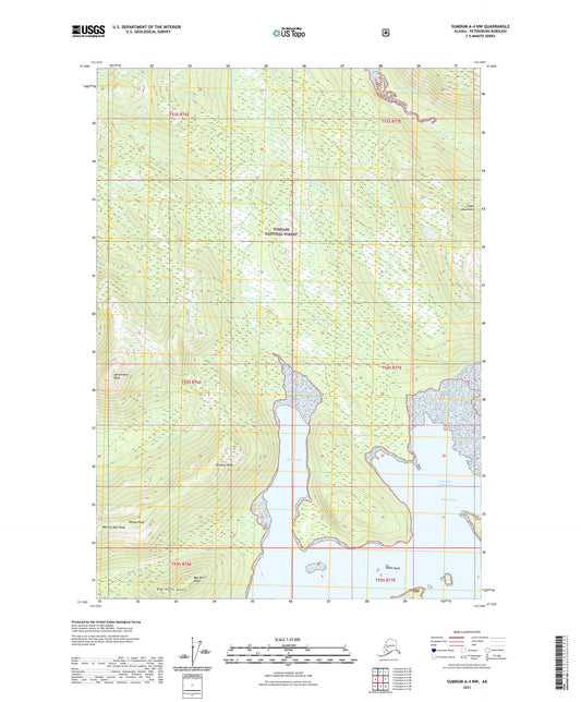 Sumdum A-4 NW Alaska US Topo Map Image