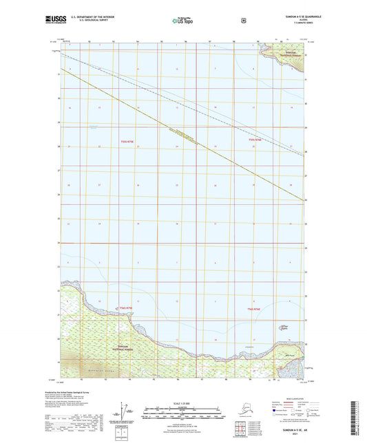 Sumdum A-5 SE Alaska US Topo Map Image