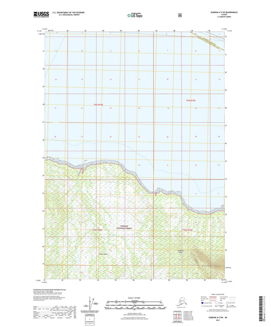 Sumdum A-5 SW Alaska US Topo Map Image