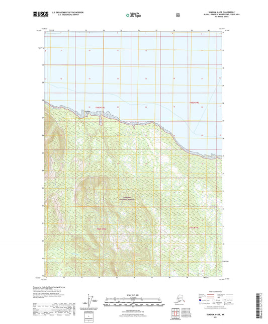 Sumdum A-6 SE Alaska US Topo Map Image
