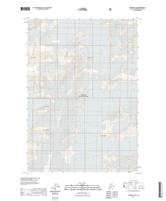 Sumdum B-3 SE Alaska US Topo Map Image