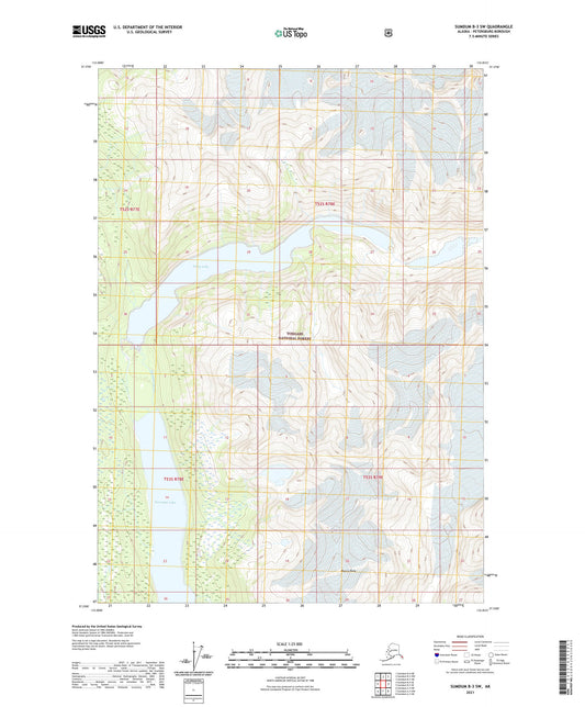Sumdum B-3 SW Alaska US Topo Map Image
