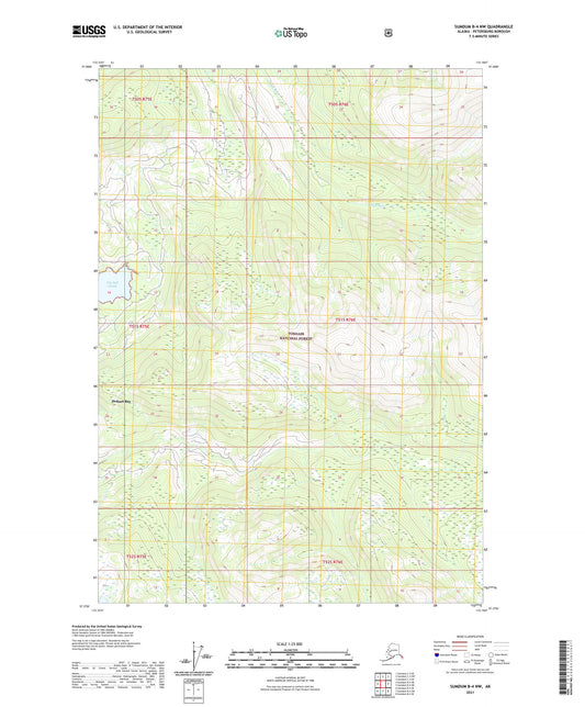 Sumdum B-4 NW Alaska US Topo Map Image