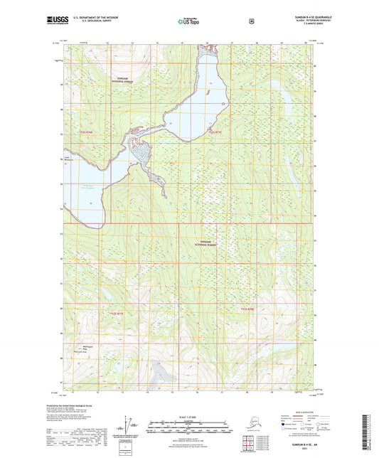 Sumdum B-4 SE Alaska US Topo Map Image