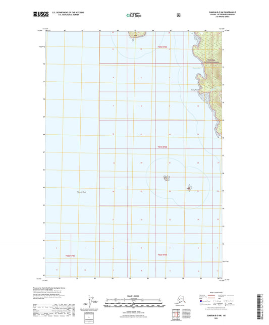 Sumdum B-5 NW Alaska US Topo Map Image
