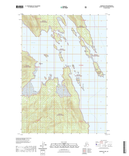 Sumdum B-6 NW Alaska US Topo Map Image