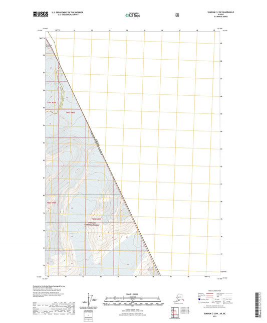 Sumdum C-2 SW Alaska US Topo Map Image