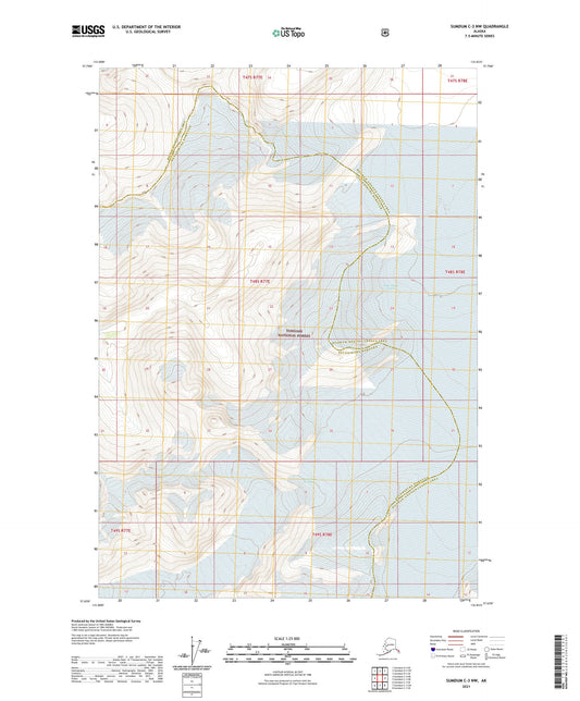 Sumdum C-3 NW Alaska US Topo Map Image