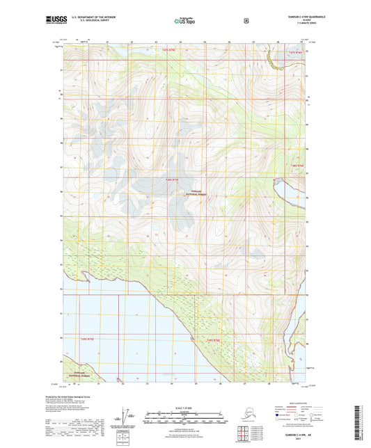 Sumdum C-4 NW Alaska US Topo Map Image