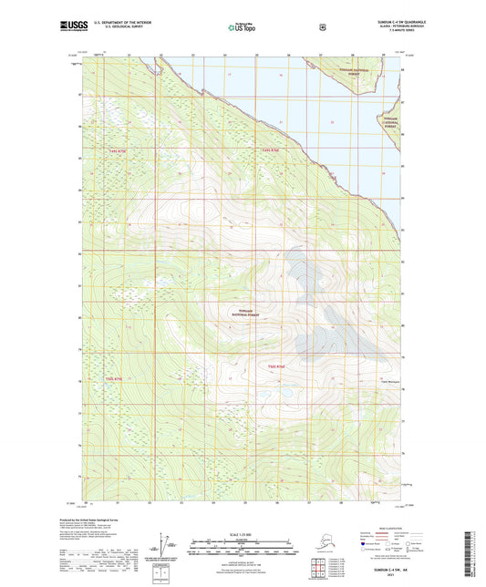 Sumdum C-4 SW Alaska US Topo Map Image