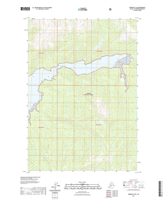 Sumdum C-5 SE Alaska US Topo Map Image