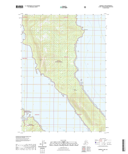 Sumdum C-6 NW Alaska US Topo Map Image