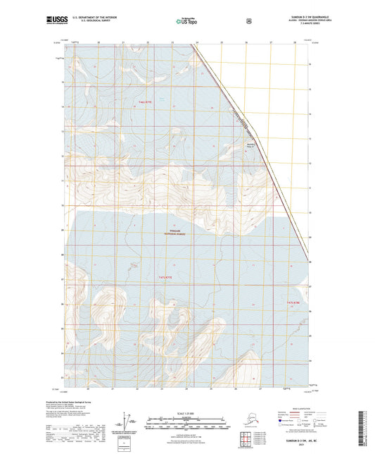 Sumdum D-3 SW Alaska US Topo Map Image