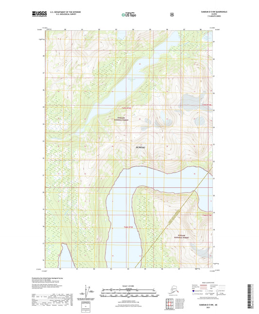 Sumdum D-5 NW Alaska US Topo Map Image