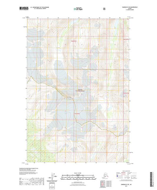 Sumdum D-5 SE Alaska US Topo Map Image